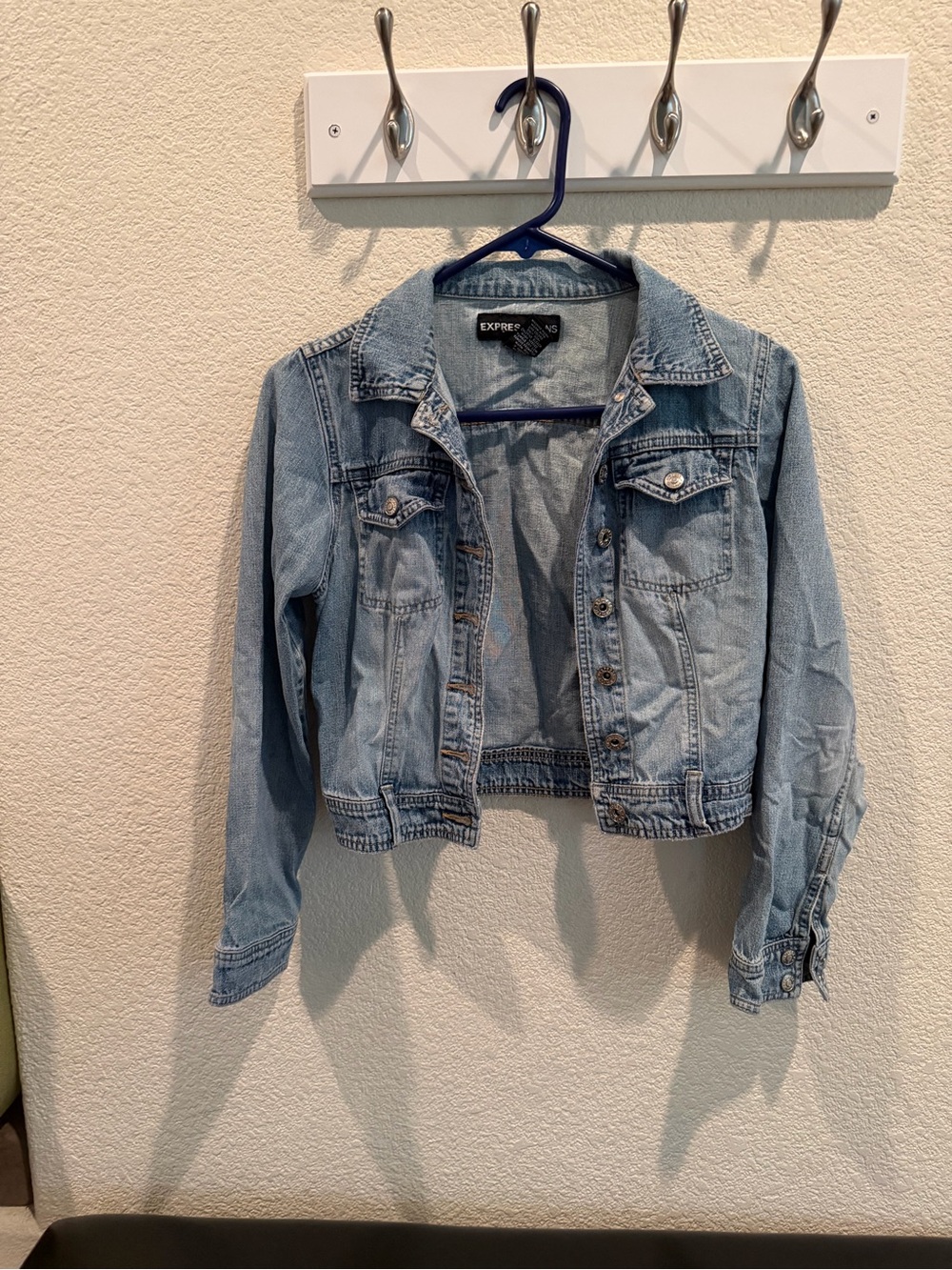 Express Light Wash Denim Trucker Jacket